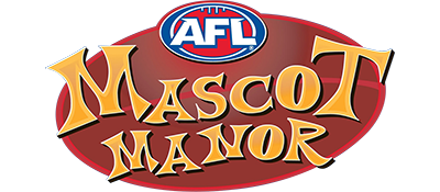 AFL Mascot Manor title screen for Nintendo DS
